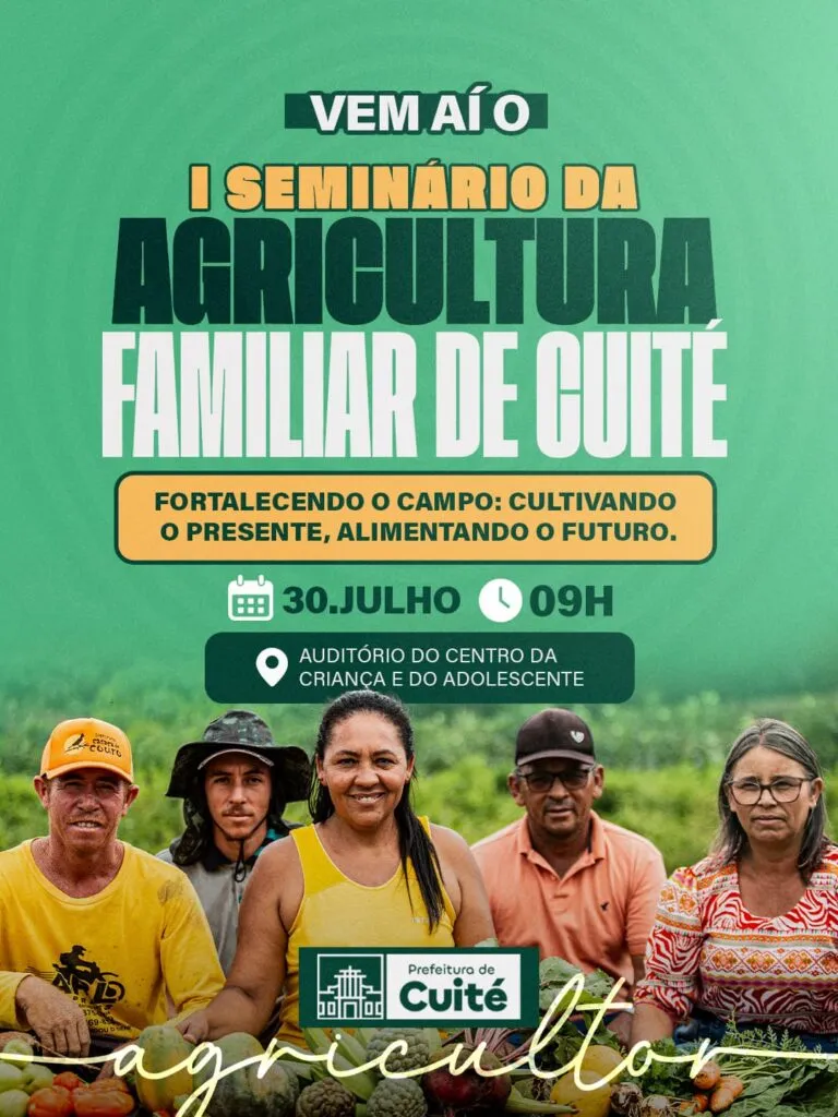 CUITÉ REALIZA I SEMINÁRIO DE AGRICULTURA FAMILIA